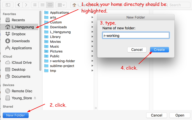 Making a Working Directory for Mac (1)